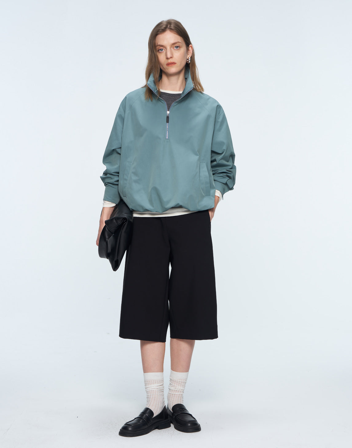 Long - staple Cotton Stand - collar Jacket