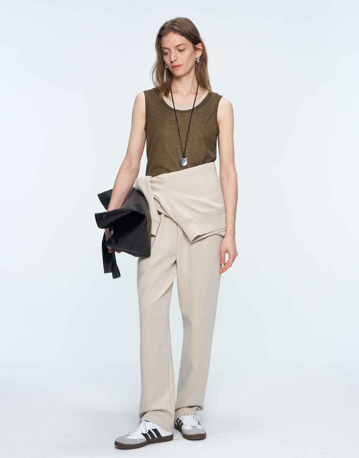 Pantalon décontracté chic et ajusté