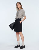 Tencel - Cotton Striped Knitted T - Shirt