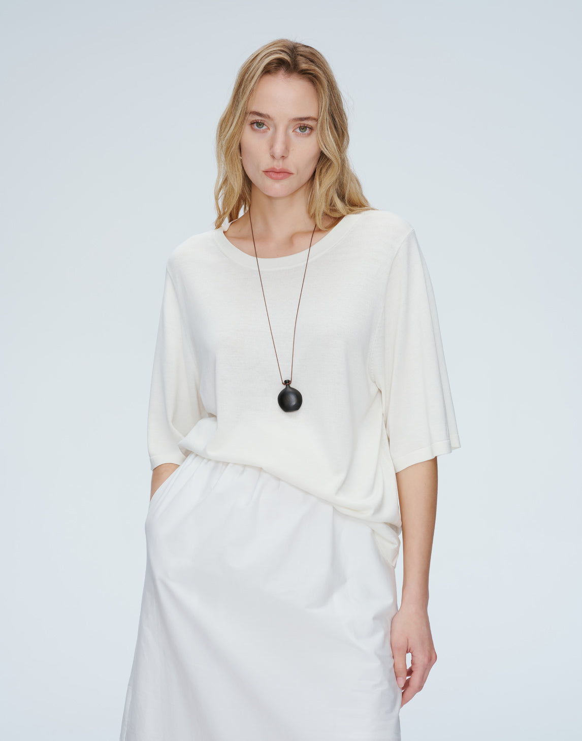Silk Luxe Lockeres T-Shirt