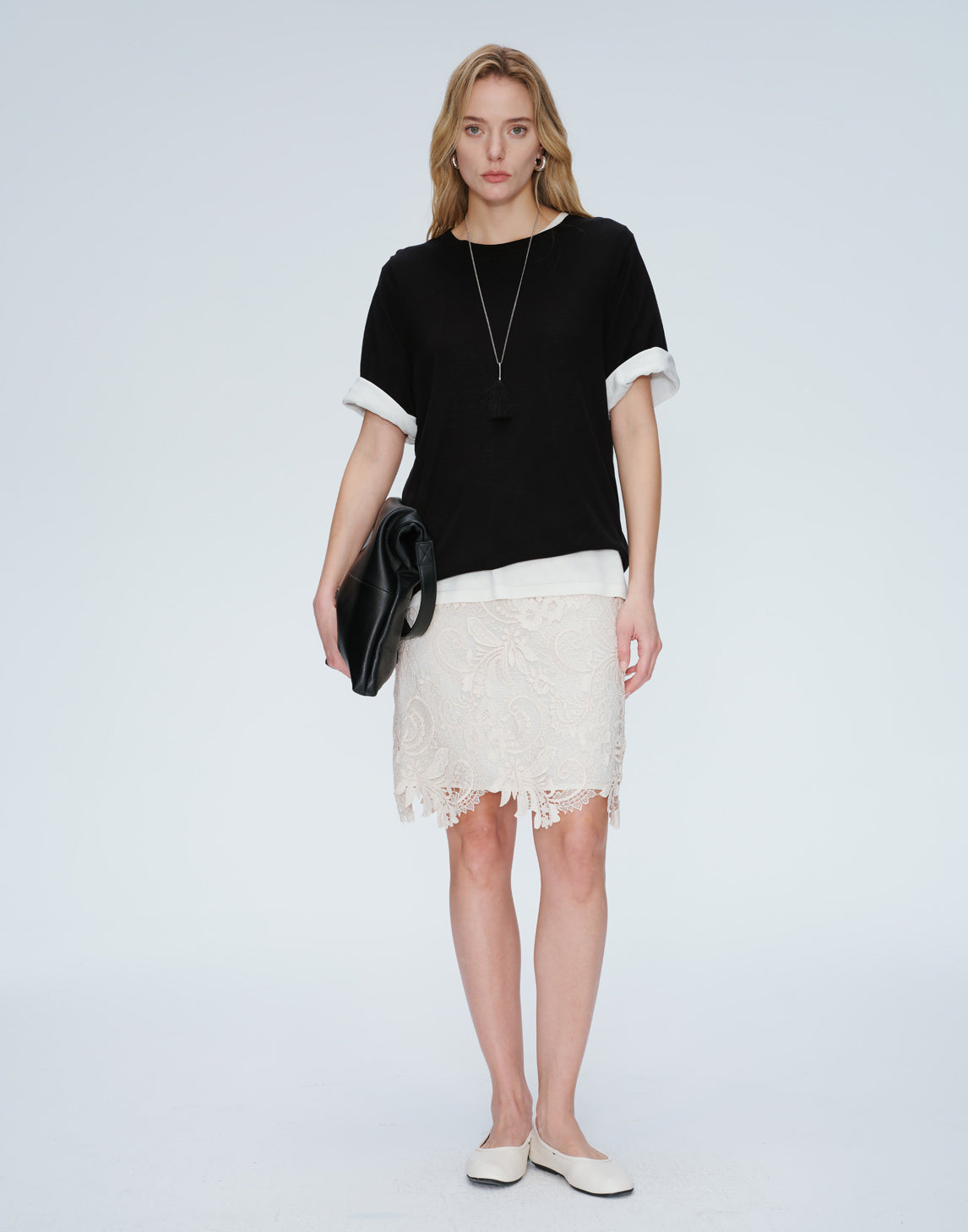 Silk Luxe Lockeres T-Shirt