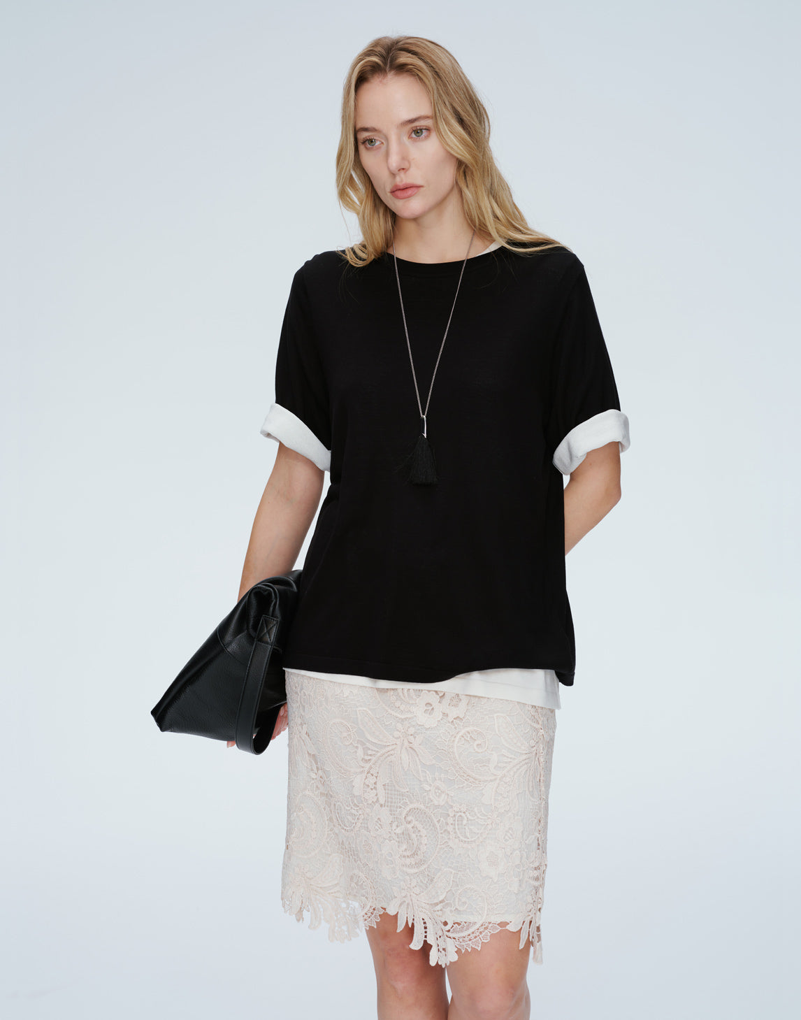 Silk Luxe Lockeres T-Shirt