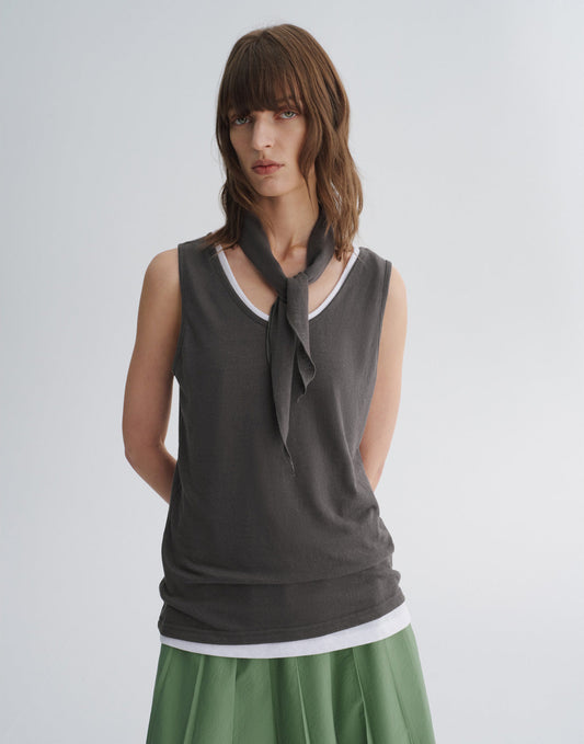 Tank Top & Triangle Scarf Set