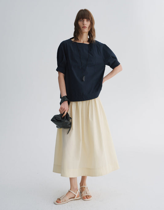 Boat Neck A-Line Top