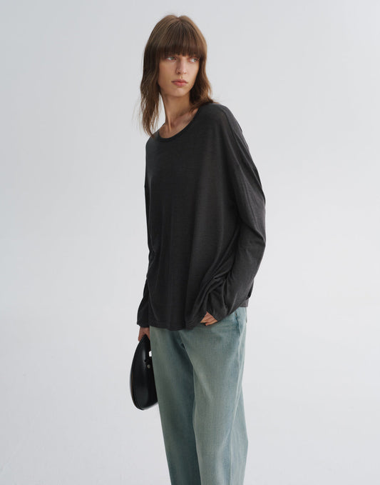 Back Tie Long Sleeve Tee