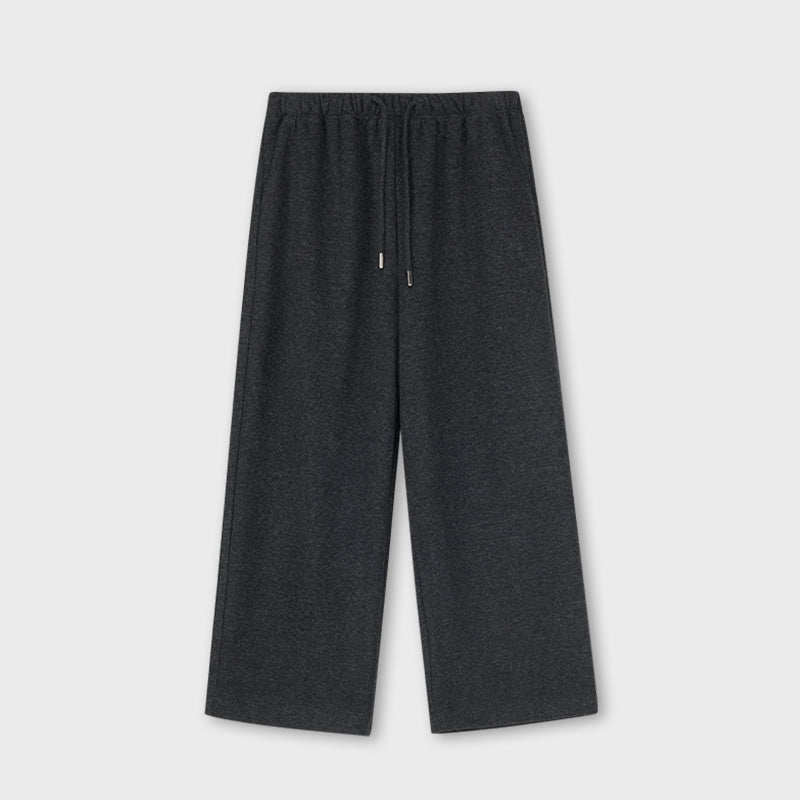 Acetate - Wool Blended Knitted Capris