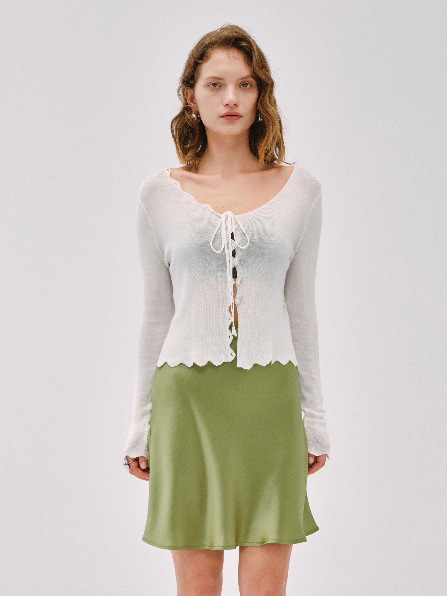 Ripple Tie Cardigan