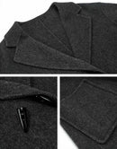 Horn Button Wool Twill Coat