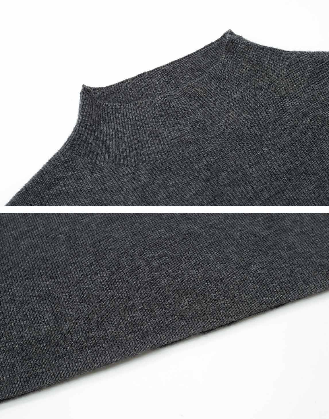 High Collar Merino Wool Top