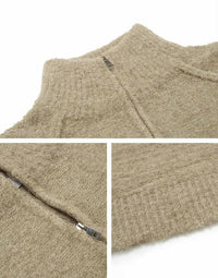 Half-zip Stand Collar Sweater