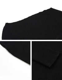 Irregular Design Single Neck Knitwear