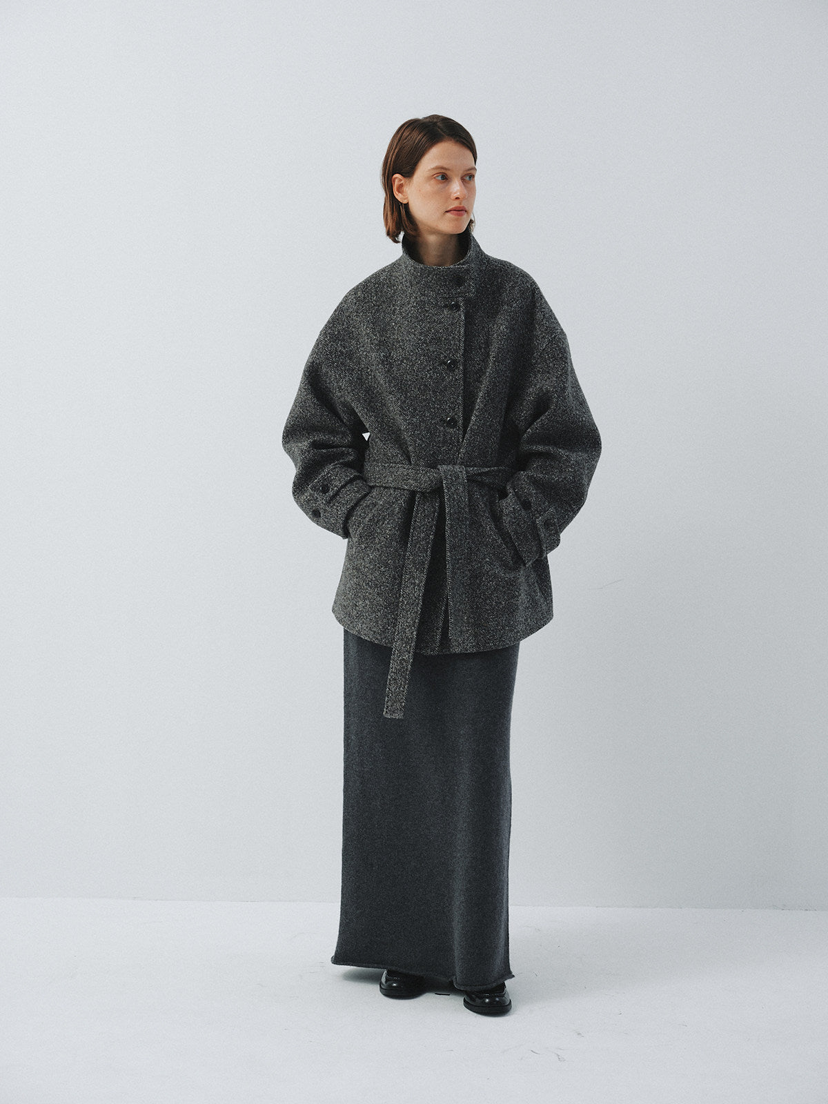 Veyra Belted Wool Coat