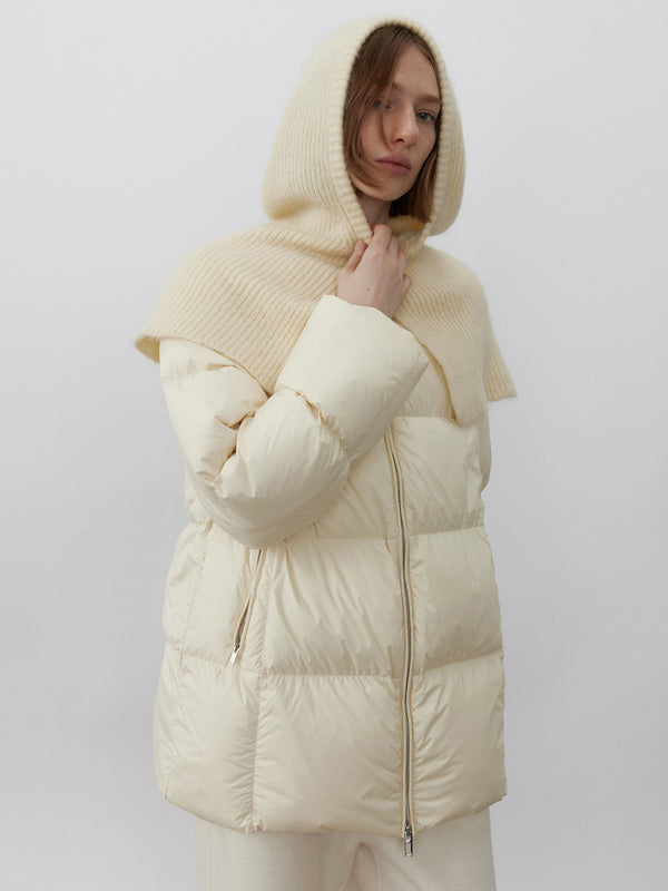 Cocoon Alpaca-Blend Hooded Knit Cape