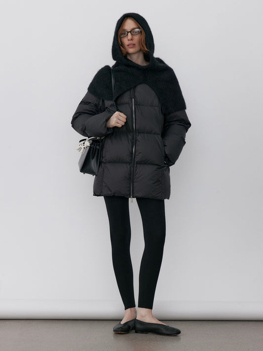 Cocoon Alpaca-Blend Hooded Knit Cape