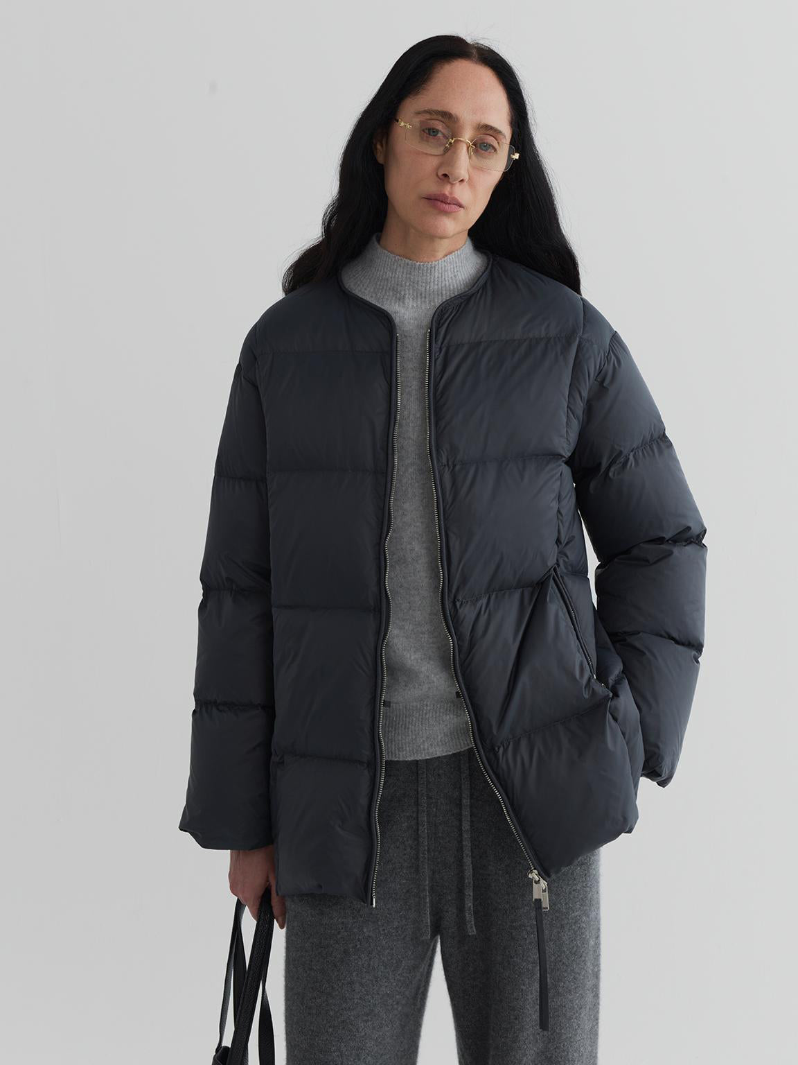 Cloudline Collarless Down Jacket
