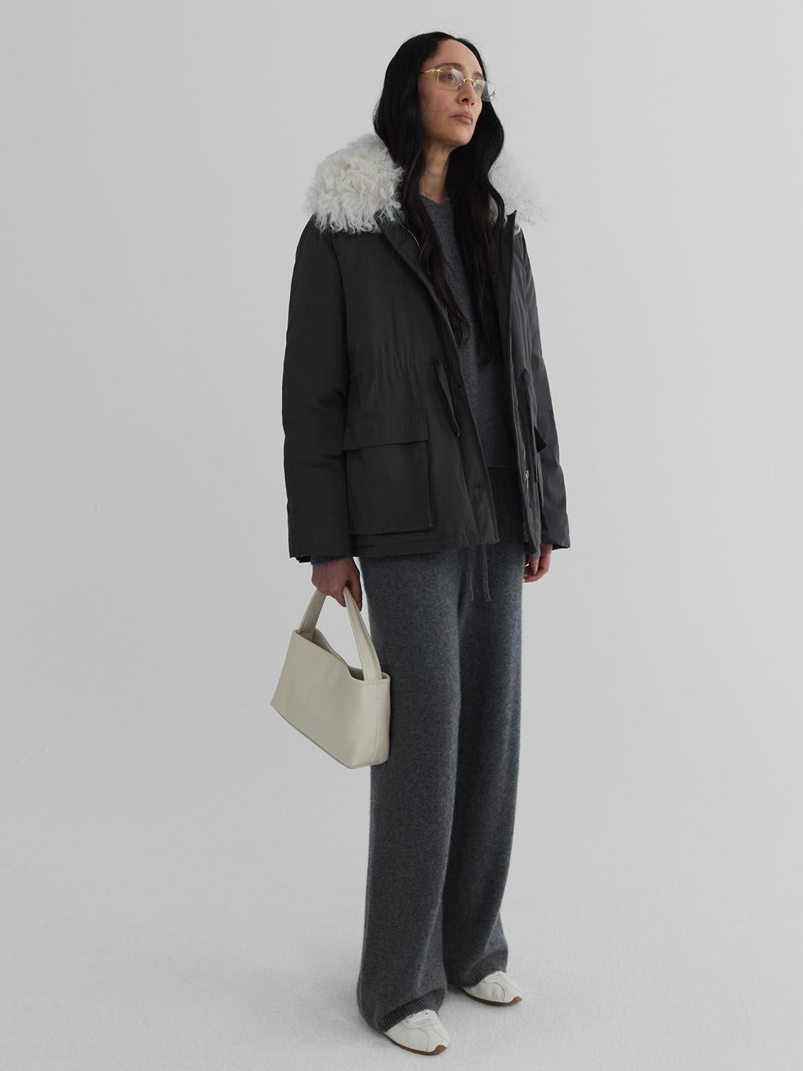 Drift Shearling-Collar Down Jacket