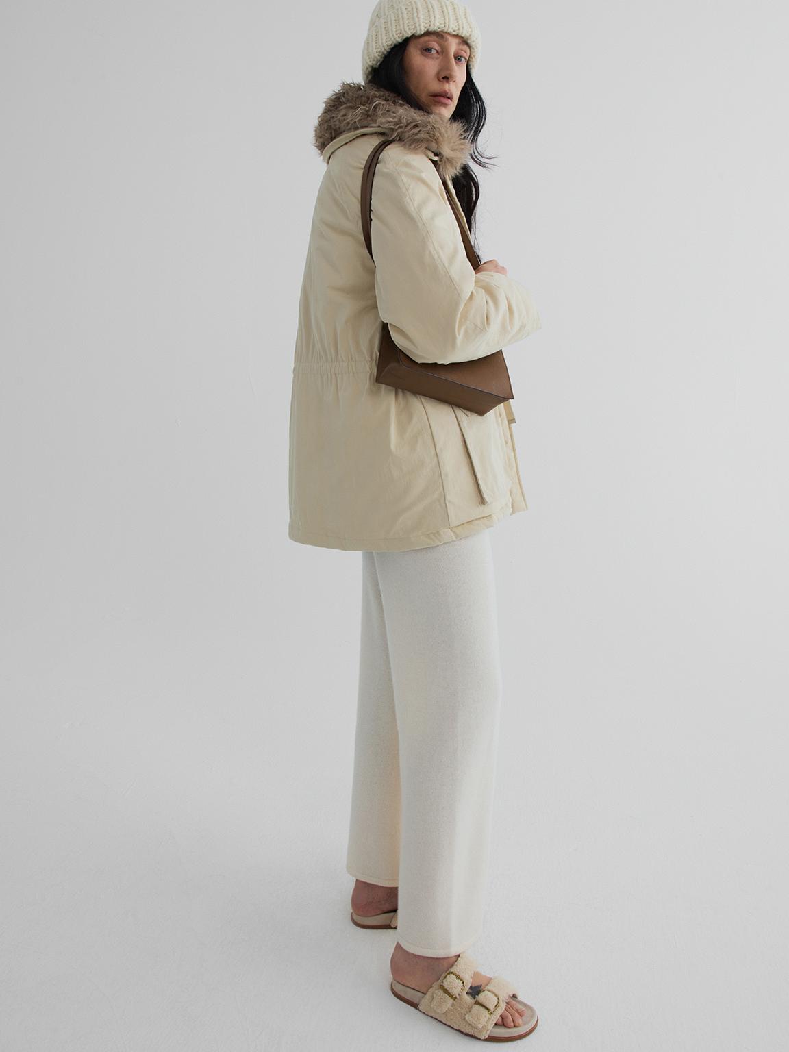 Drift Shearling-Collar Down Jacket