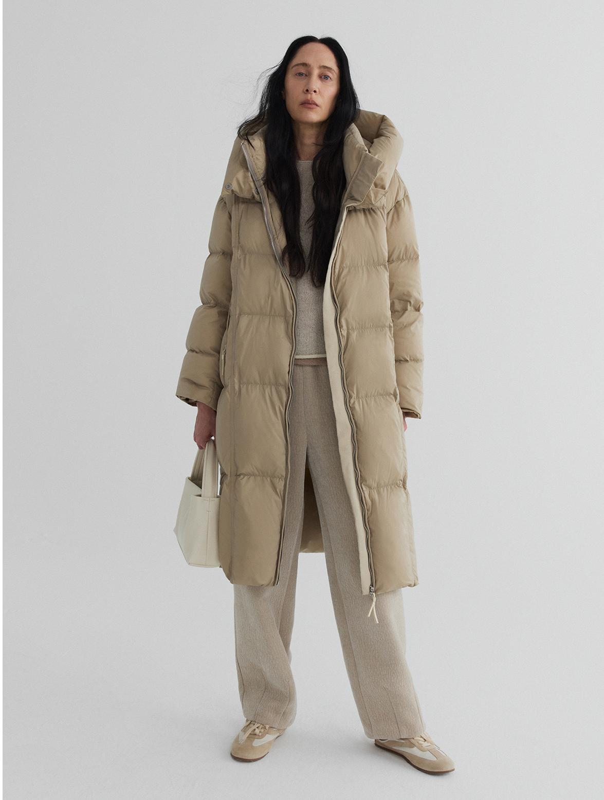 Longline Hooded Down Coat