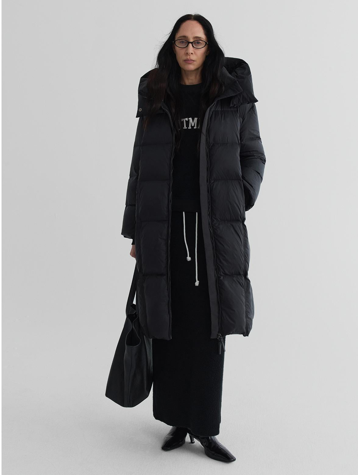 Longline Hooded Down Coat
