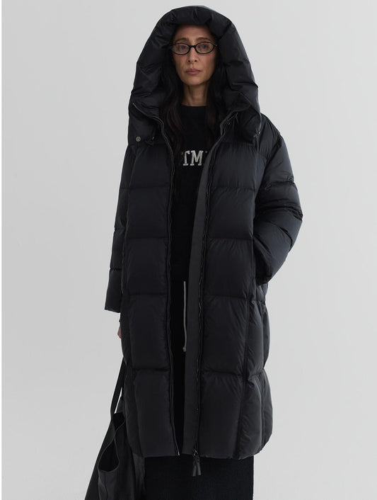 Longline Hooded Down Coat