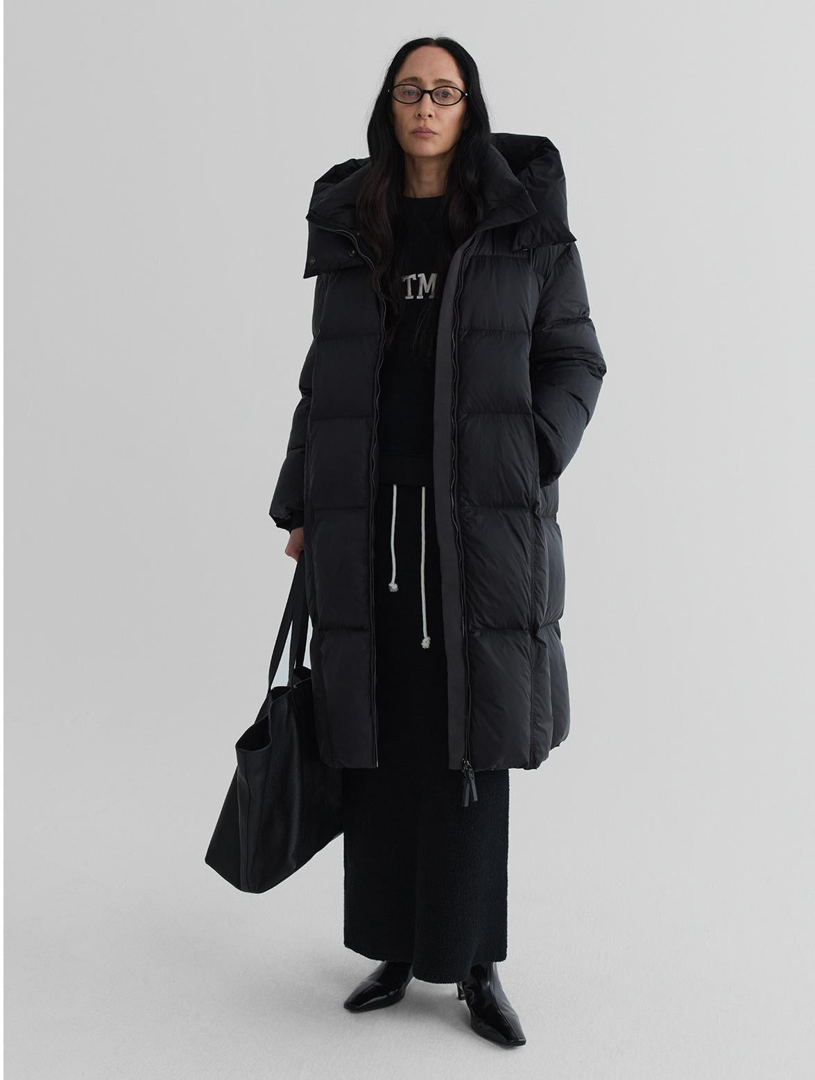 Longline Hooded Down Coat