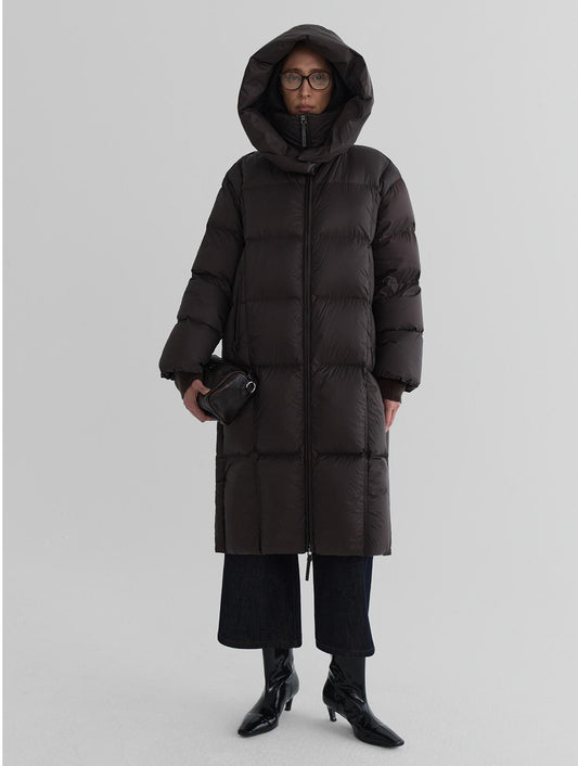 Longline Hooded Down Coat