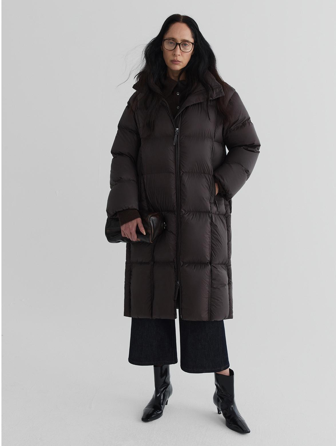 Longline Hooded Down Coat