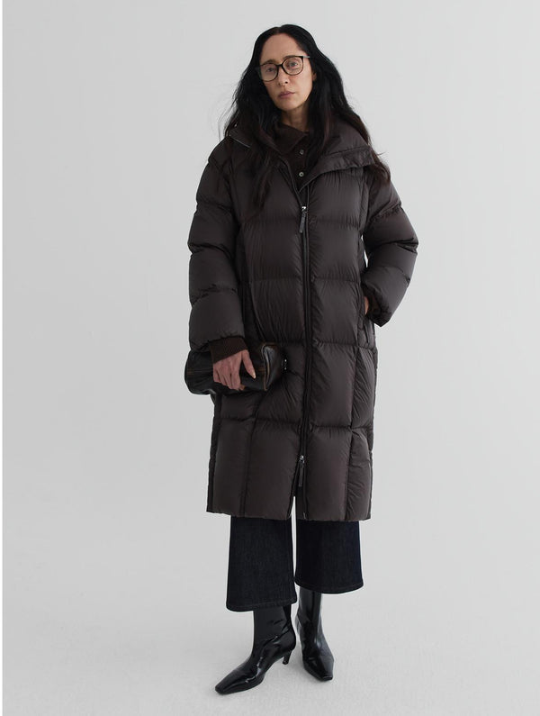 Longline Hooded Down Coat