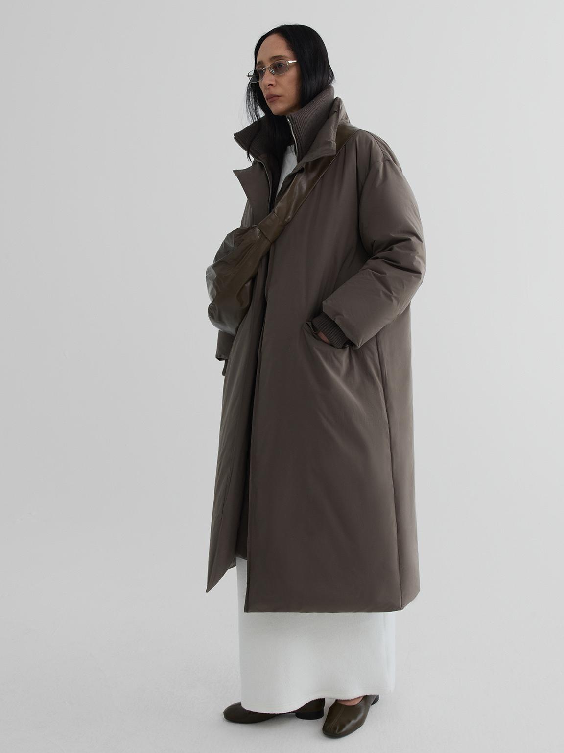 Lineup Rib-Collar Down Coat