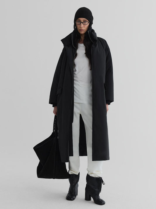 Lineup Rib-Collar Down Coat