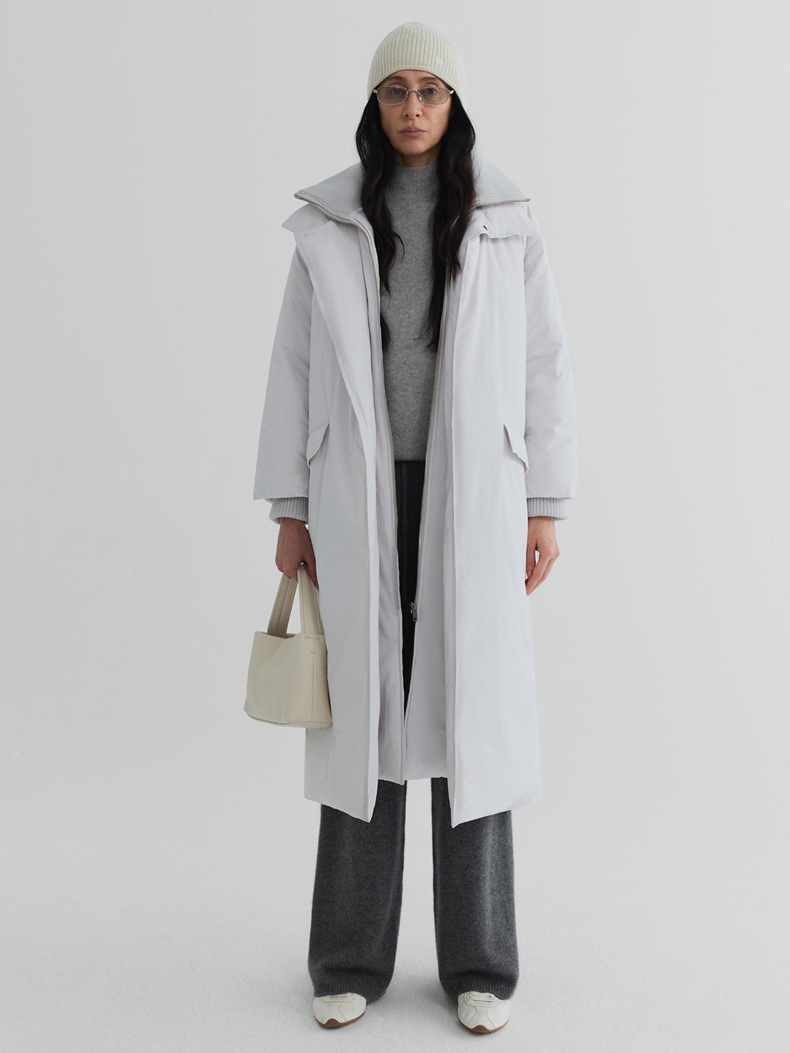 Lineup Rib-Collar Down Coat