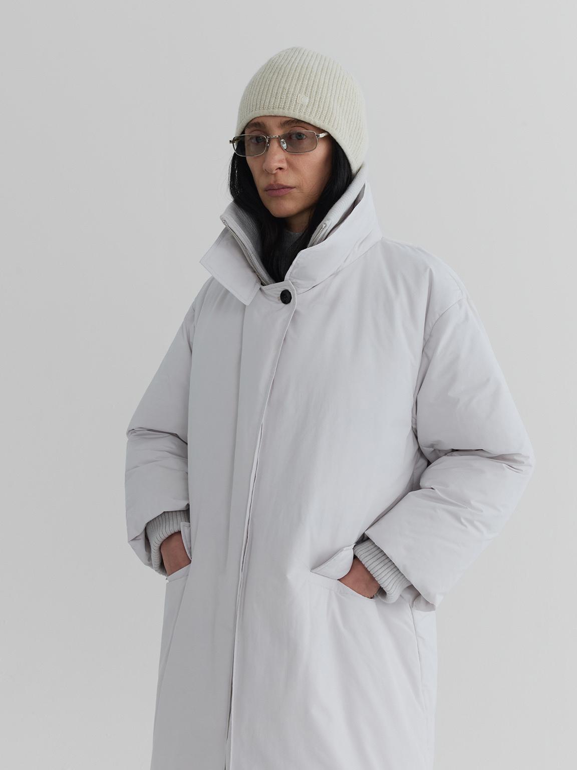 Lineup Rib-Collar Down Coat