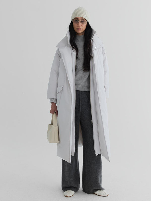 Lineup Rib-Collar Down Coat