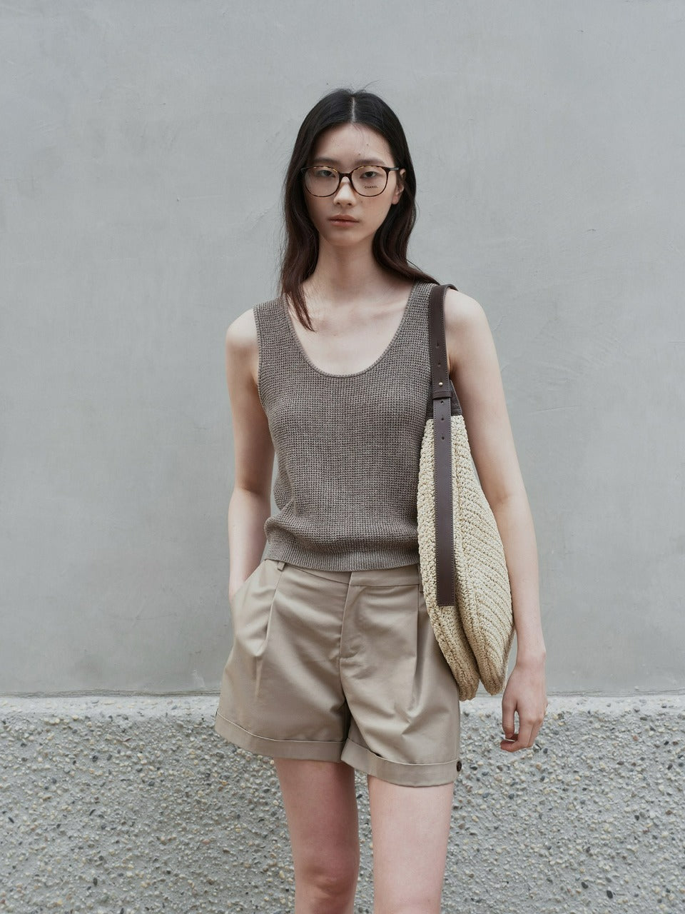 Textured Knit Tank Top