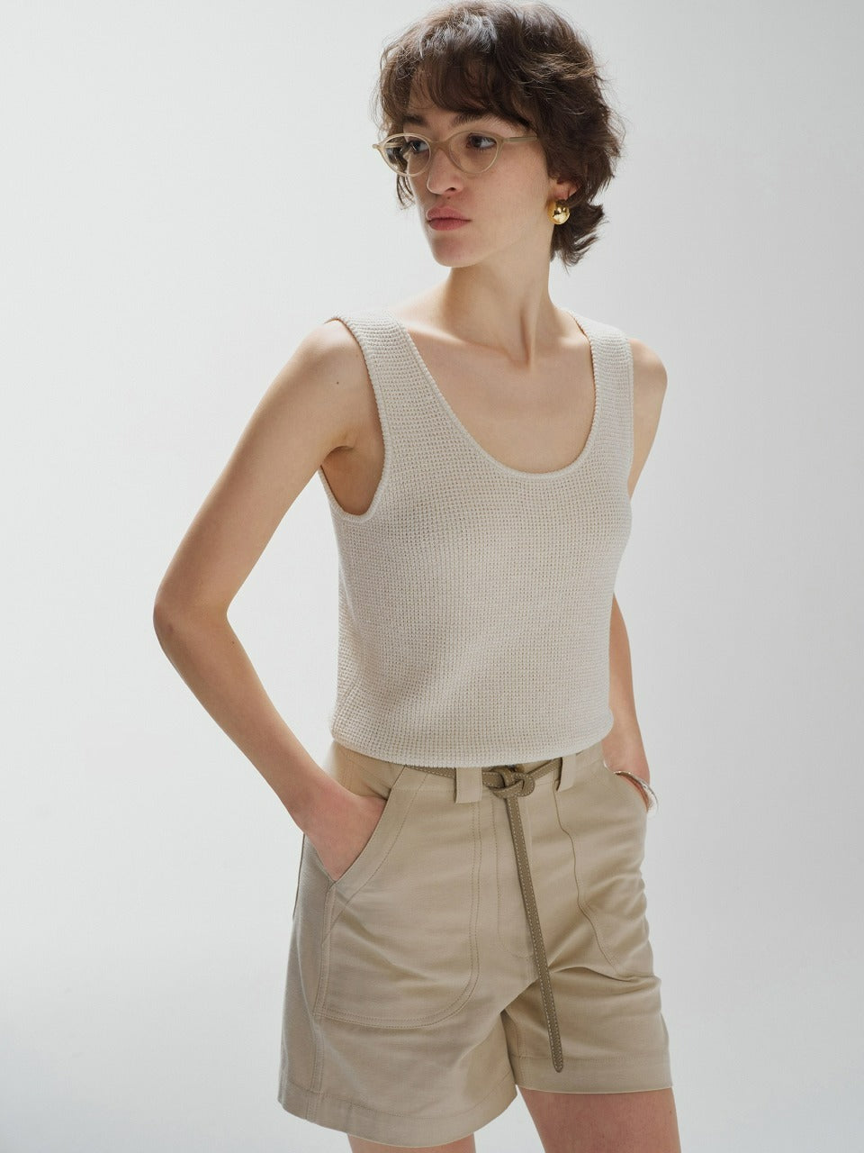 Textured Knit Tank Top