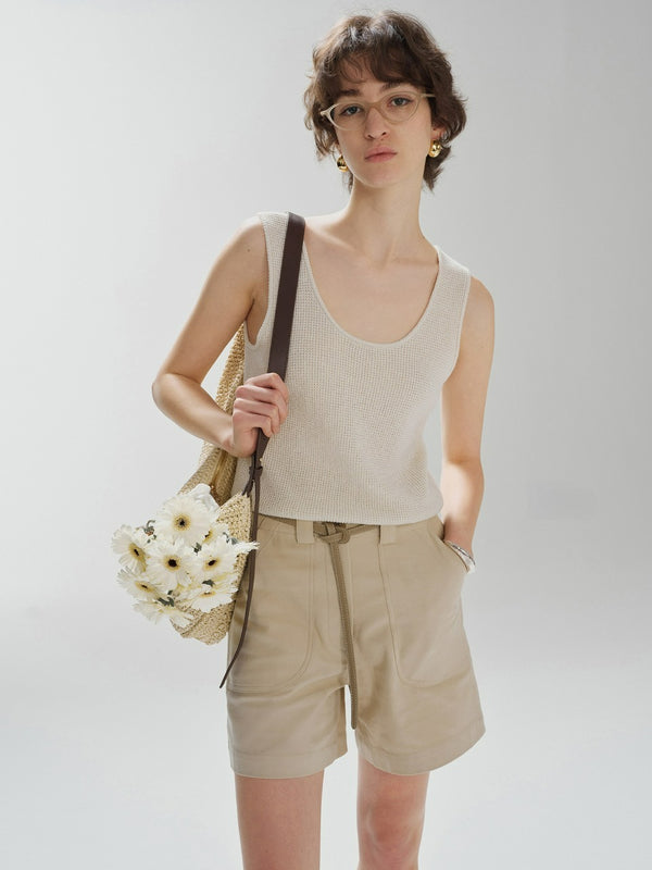 Textured Knit Tank Top