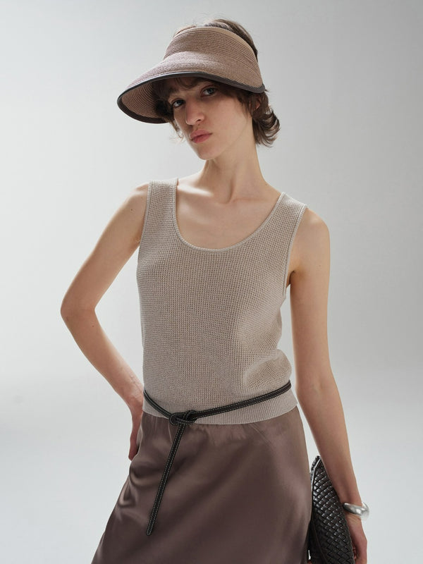 Textured Knit Tank Top