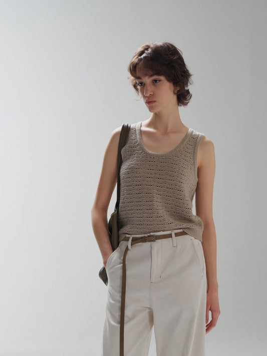 Woven Knit Tank
