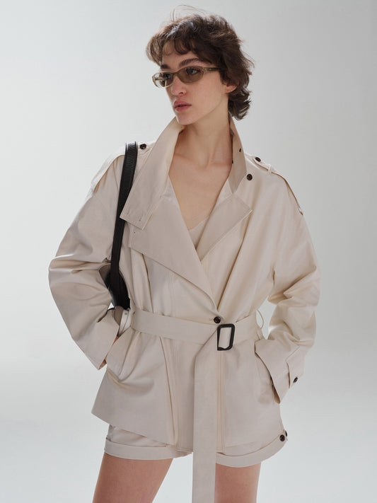 Alabaster Belt Jacket