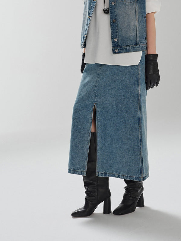 Cove Denim Skirt