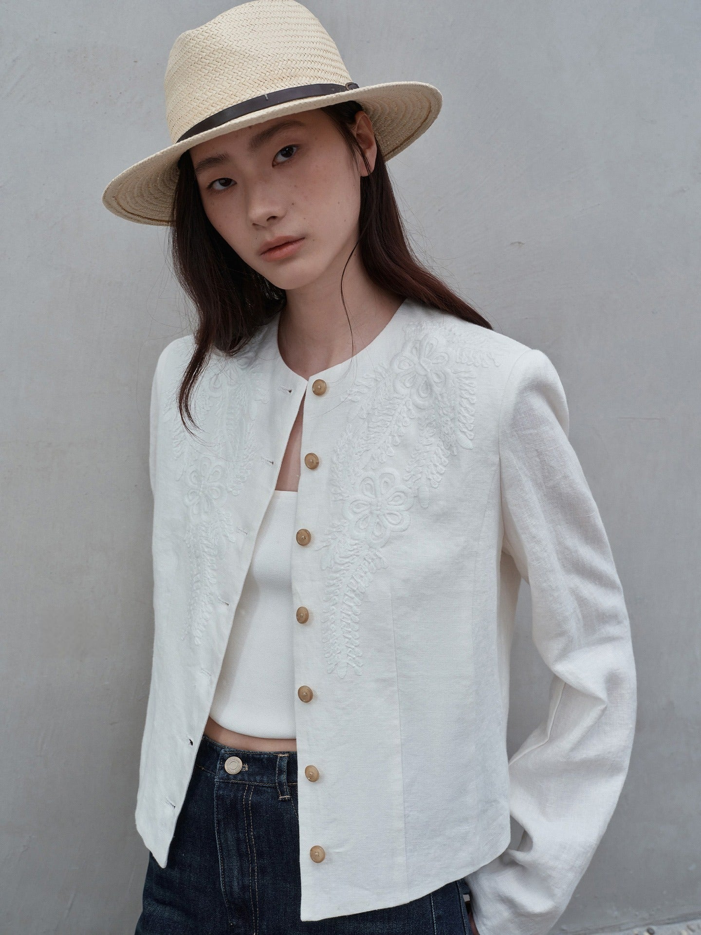 Ode Embroidered Top