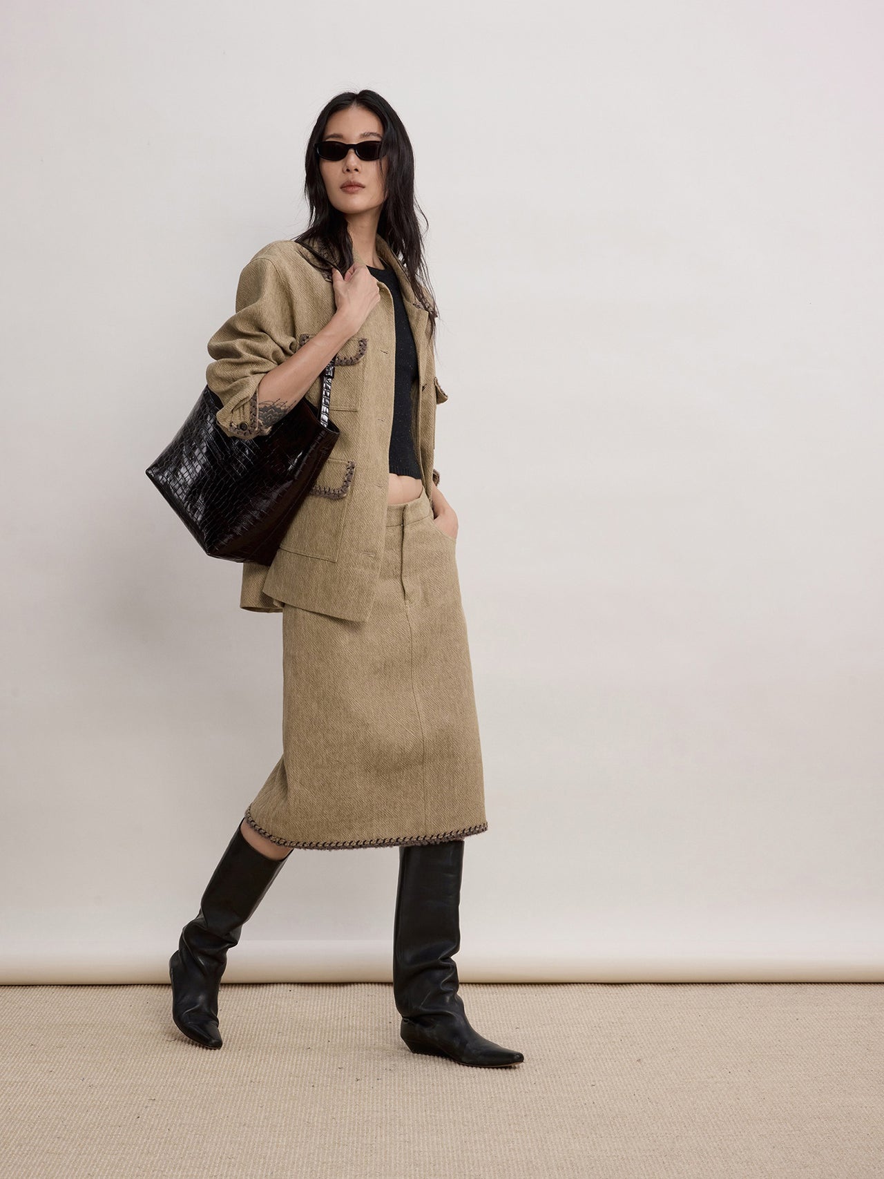 Vale Tweed Skirt