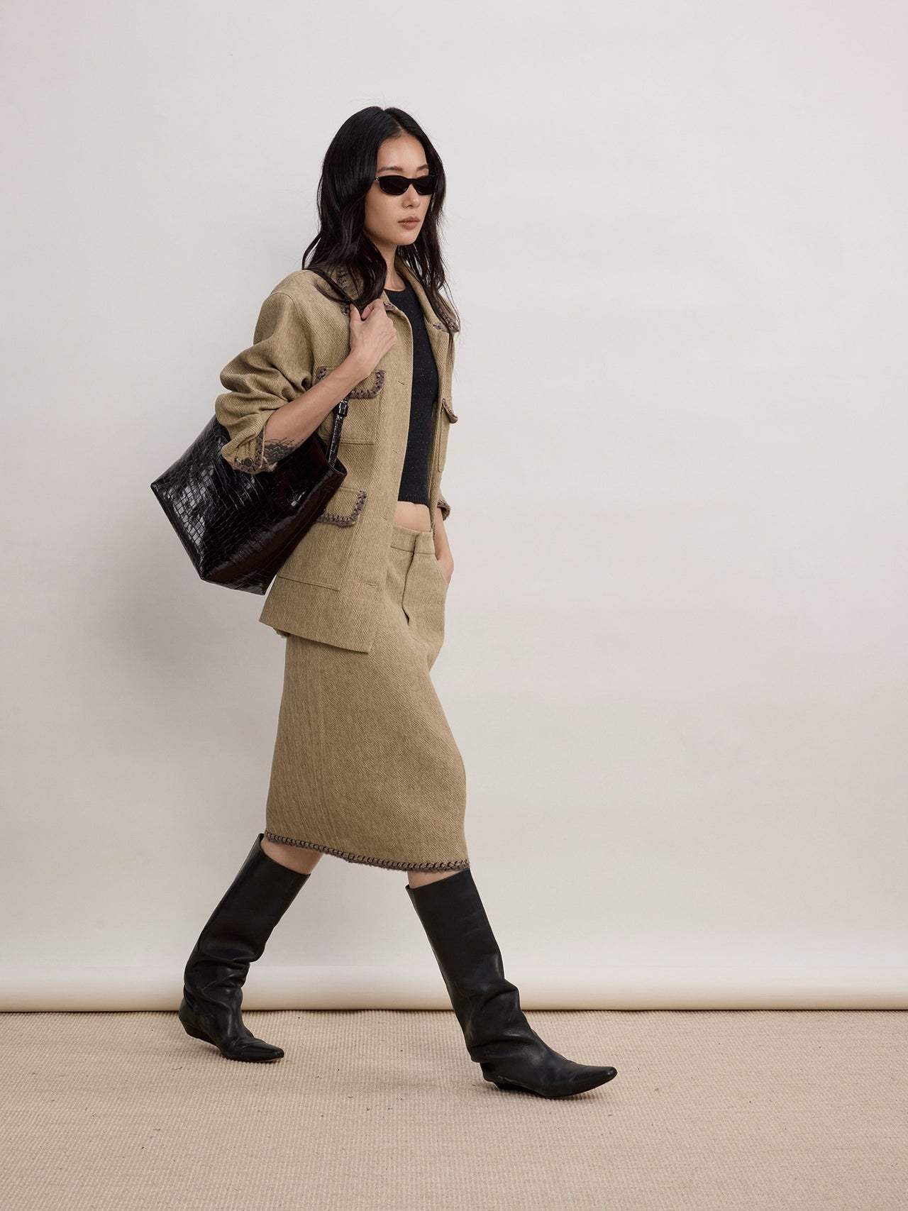 Vale Tweed Skirt