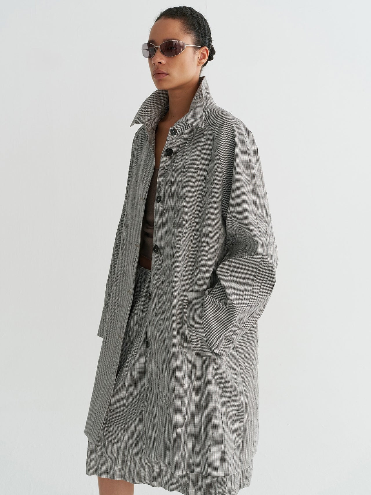 Nove Check Coat