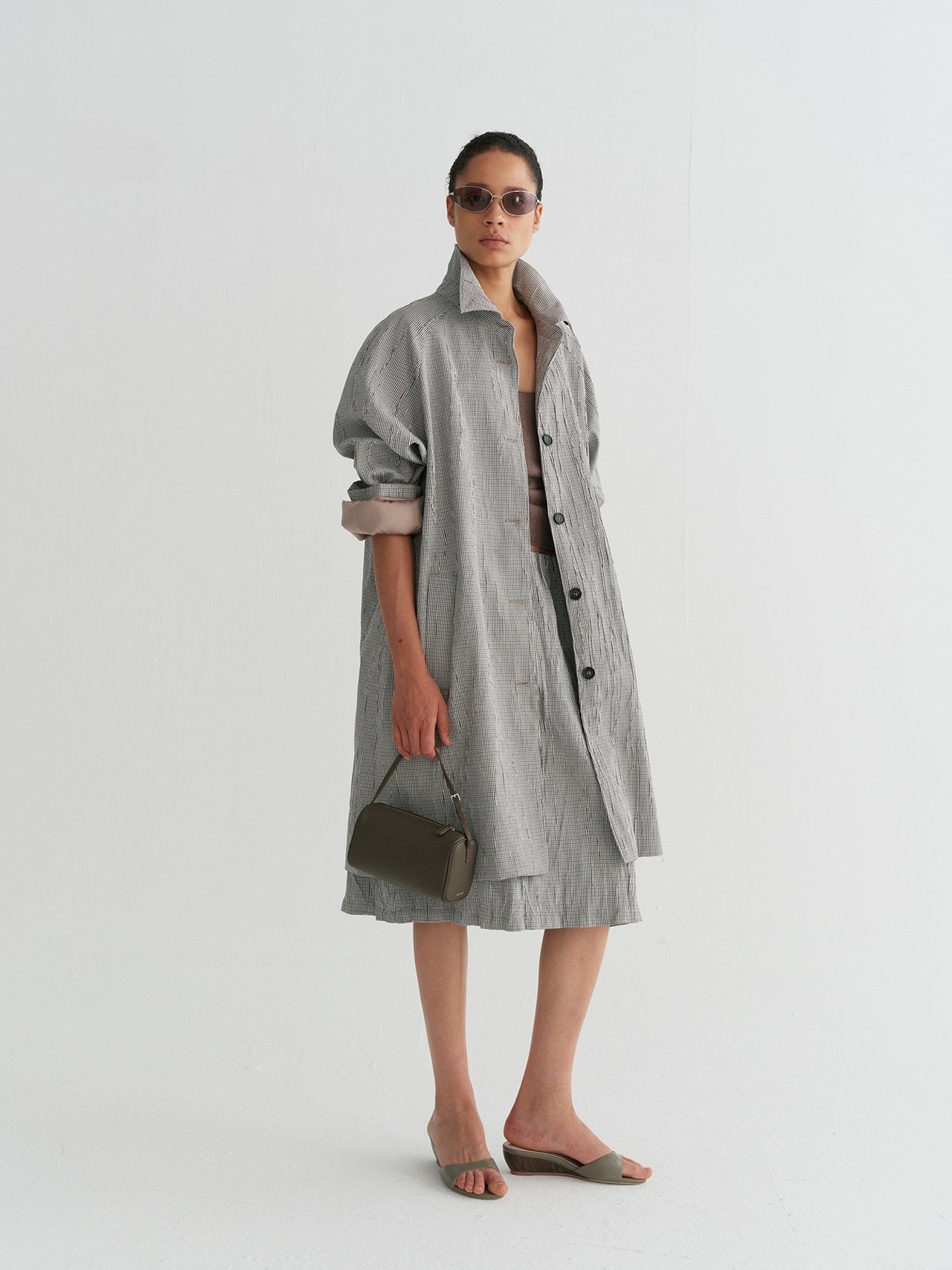 Nove Check Coat