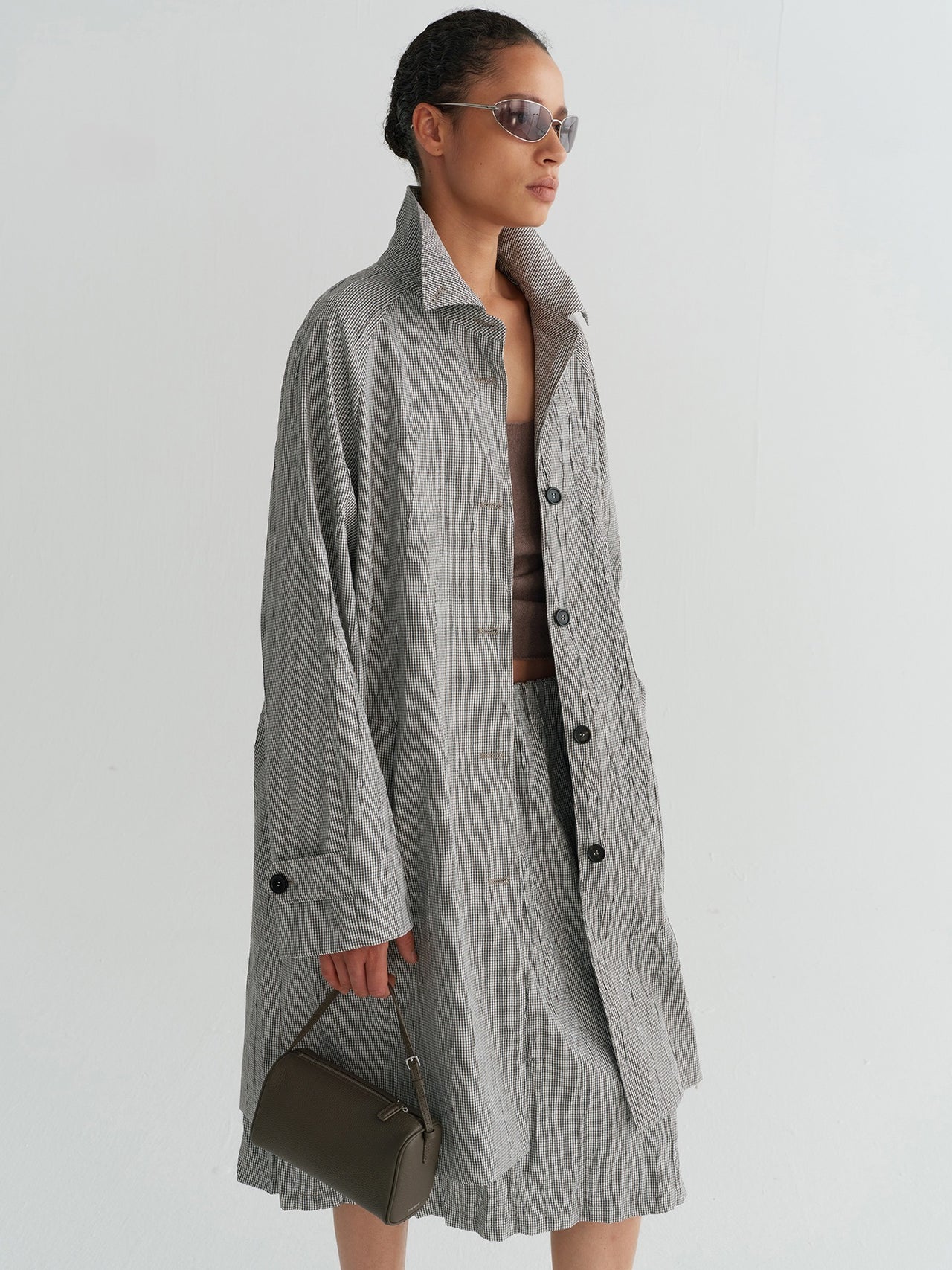 Nove Check Coat