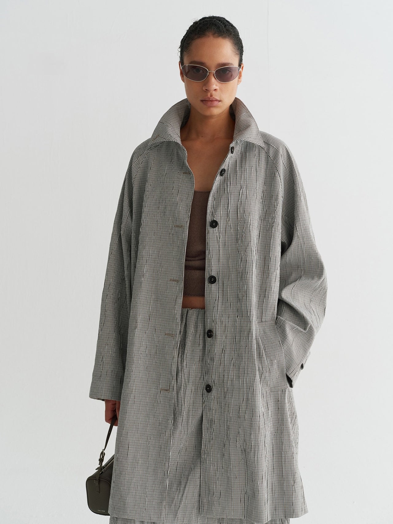 Nove Check Coat