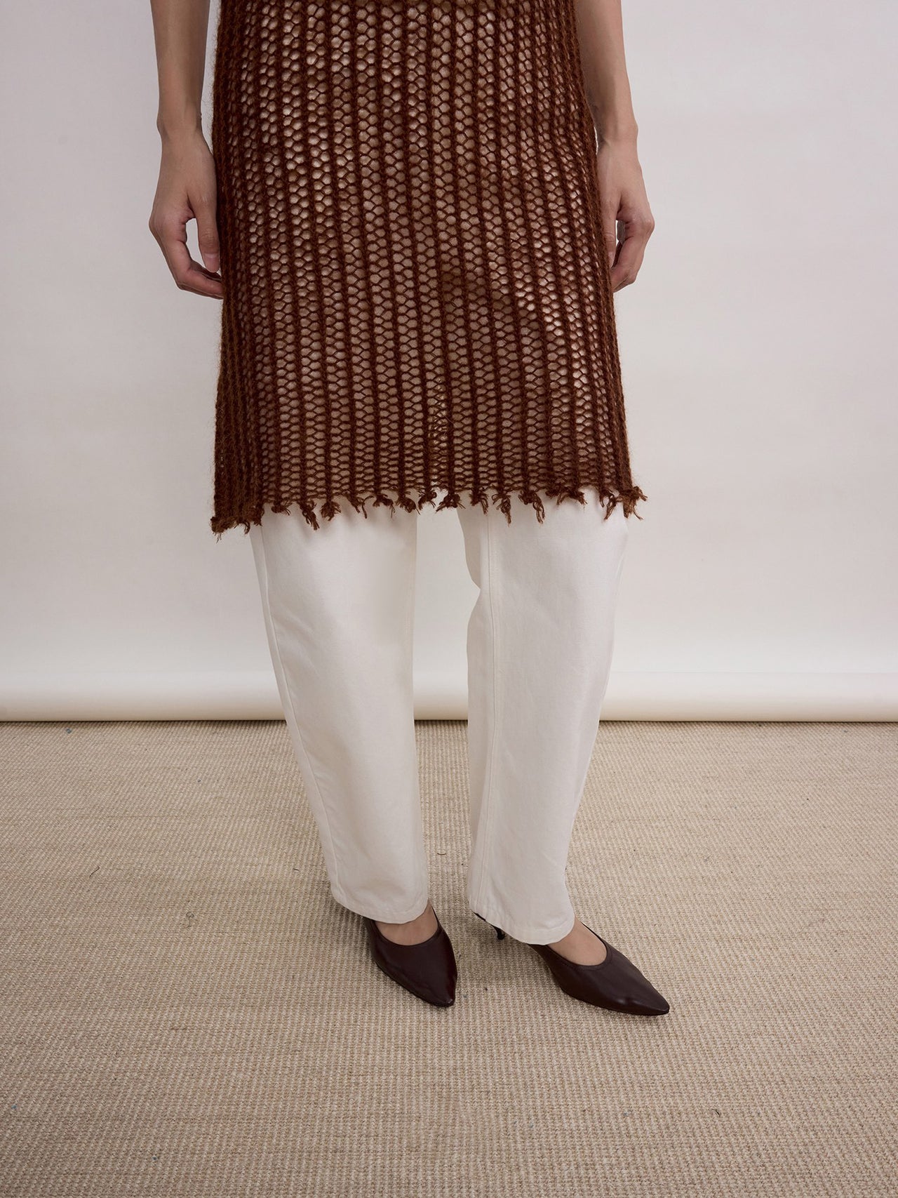 Moss Fringe Knit Dress