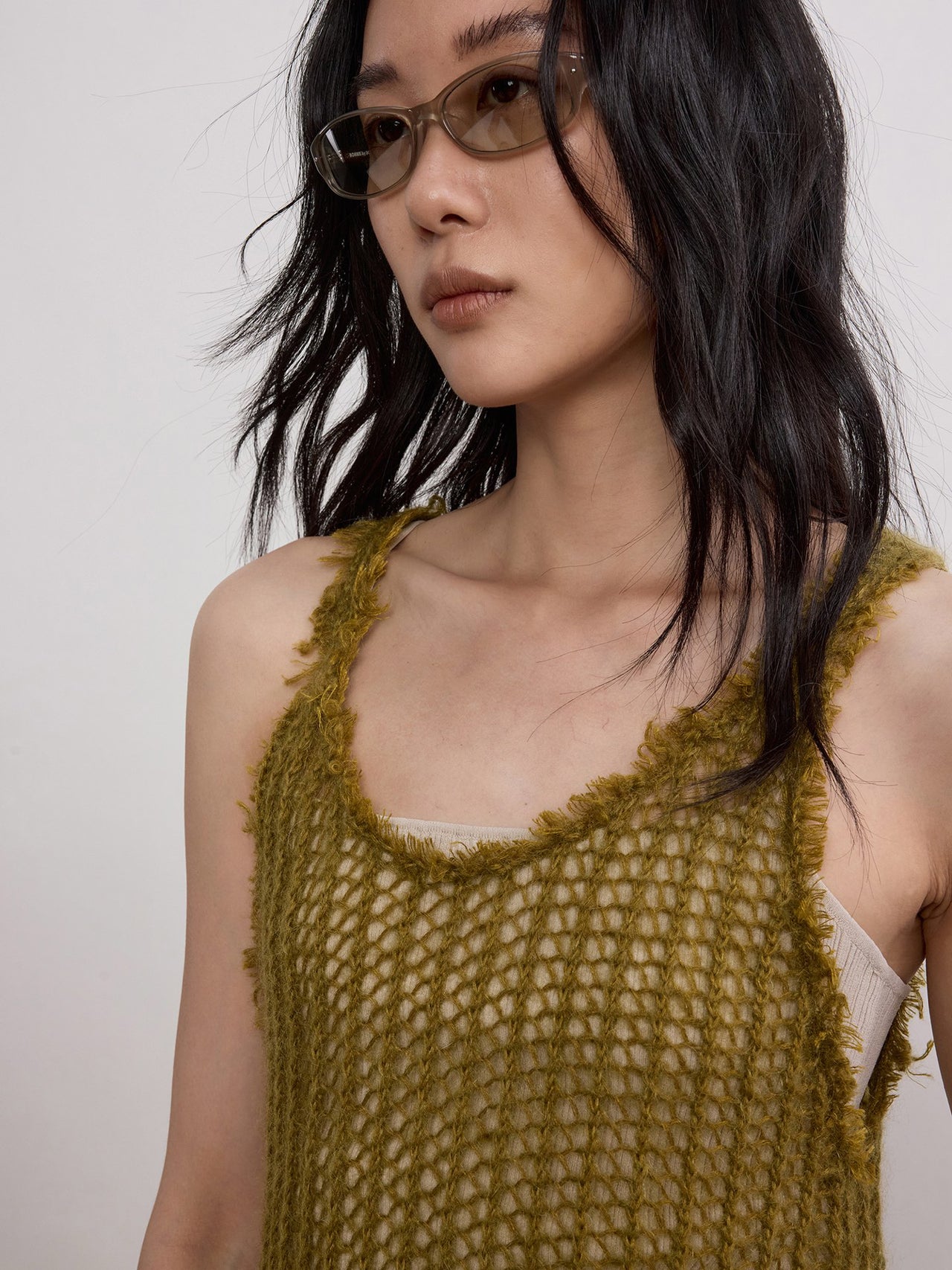 Moss Fringe Knit Dress