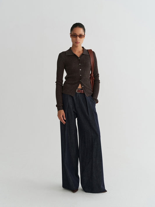 Noir Belted Trousers